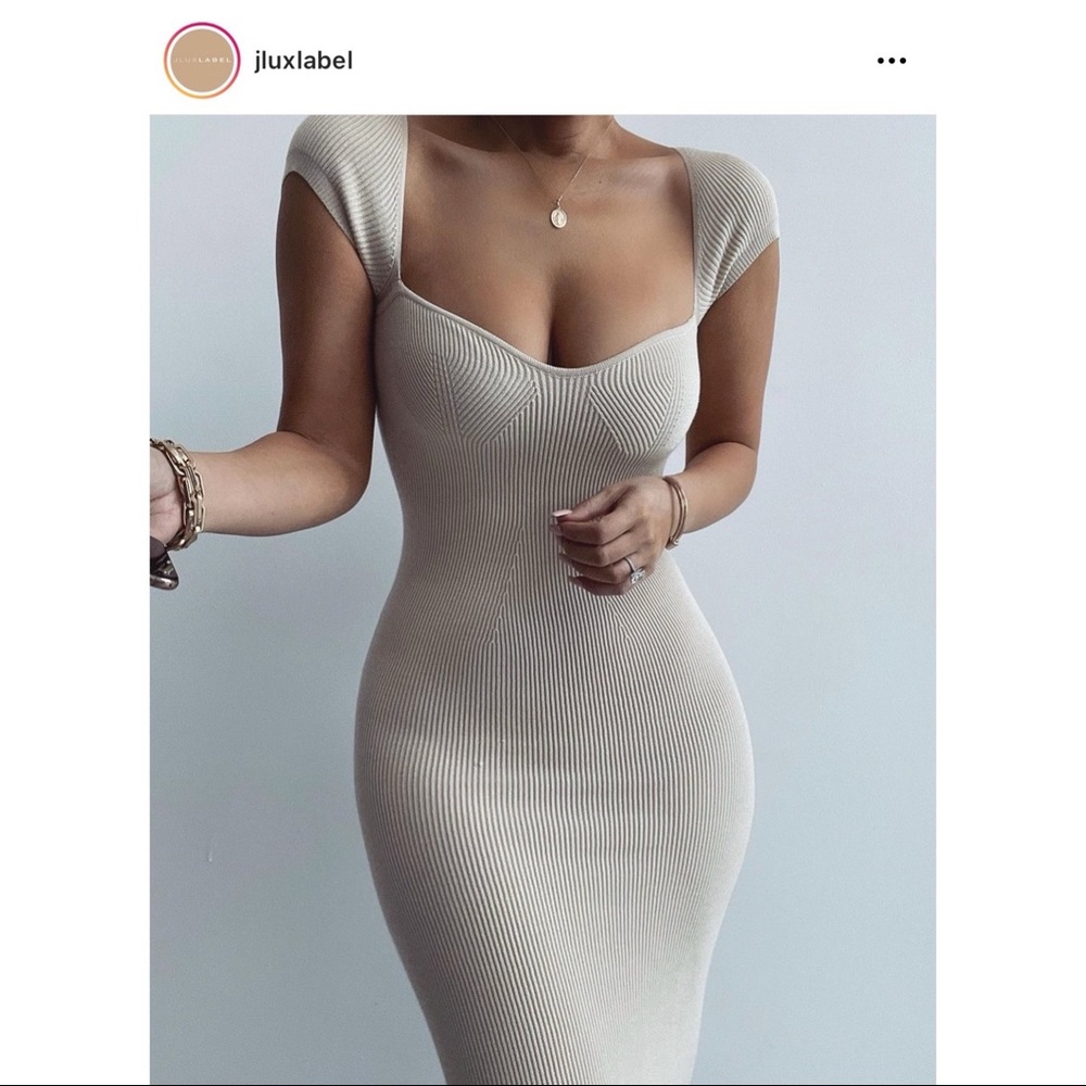 JLUXLABEL VANILLA GRASEL SWEETHEART DRESS
